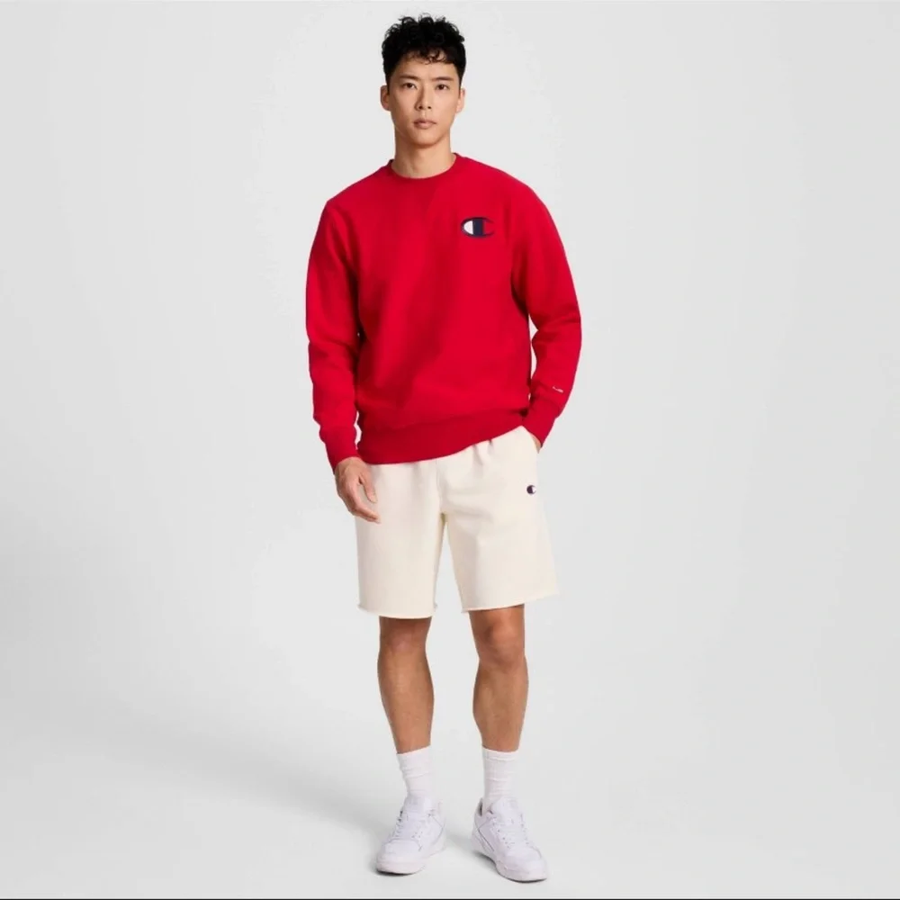 Champion Men's Fleece Shorts - Light Off-White S - Picture 3 of 8